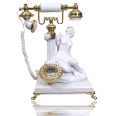 Ретро телефон &quot;Обнаженная девушка&quot; керамика